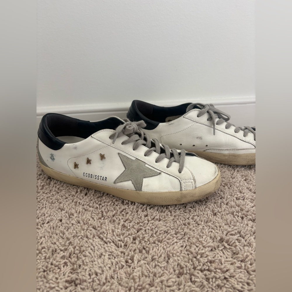 Golden Goose Unisex Super-Star Low Top Sneakers White/Ice. Size 42 - Picture 4 of 11